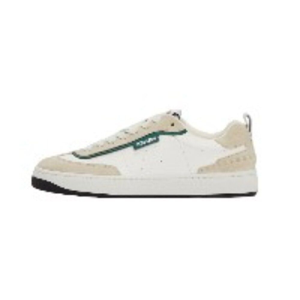 Kenzo White and Green Court 80 Sneakers Low-Top 39 (US 6) NWT